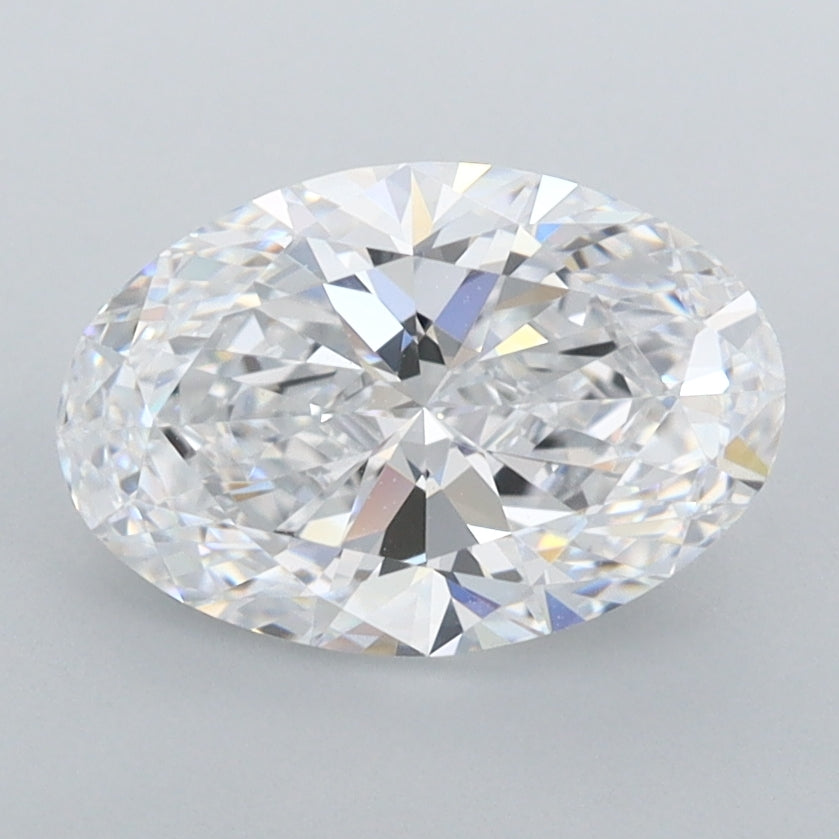 1.95 Carat Oval Shaped, Ideal Cut, D Color, FL Clarity, IGI Certified Lab Grown Diamond