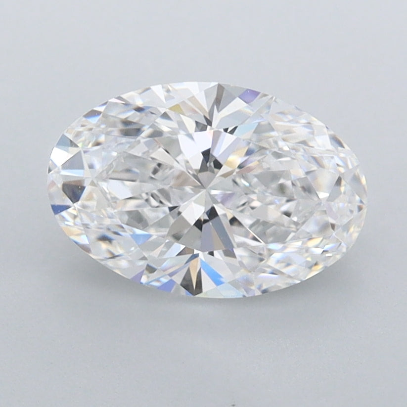 1.40 Carat Oval Shaped, Ideal Cut, D Color, FL Clarity, IGI Certified Lab Grown Diamond
