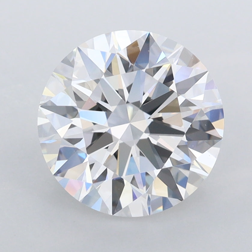 2.51 Carat Round Shaped, Ideal Cut, D Color, FL Clarity, IGI Certified Lab Grown Diamond