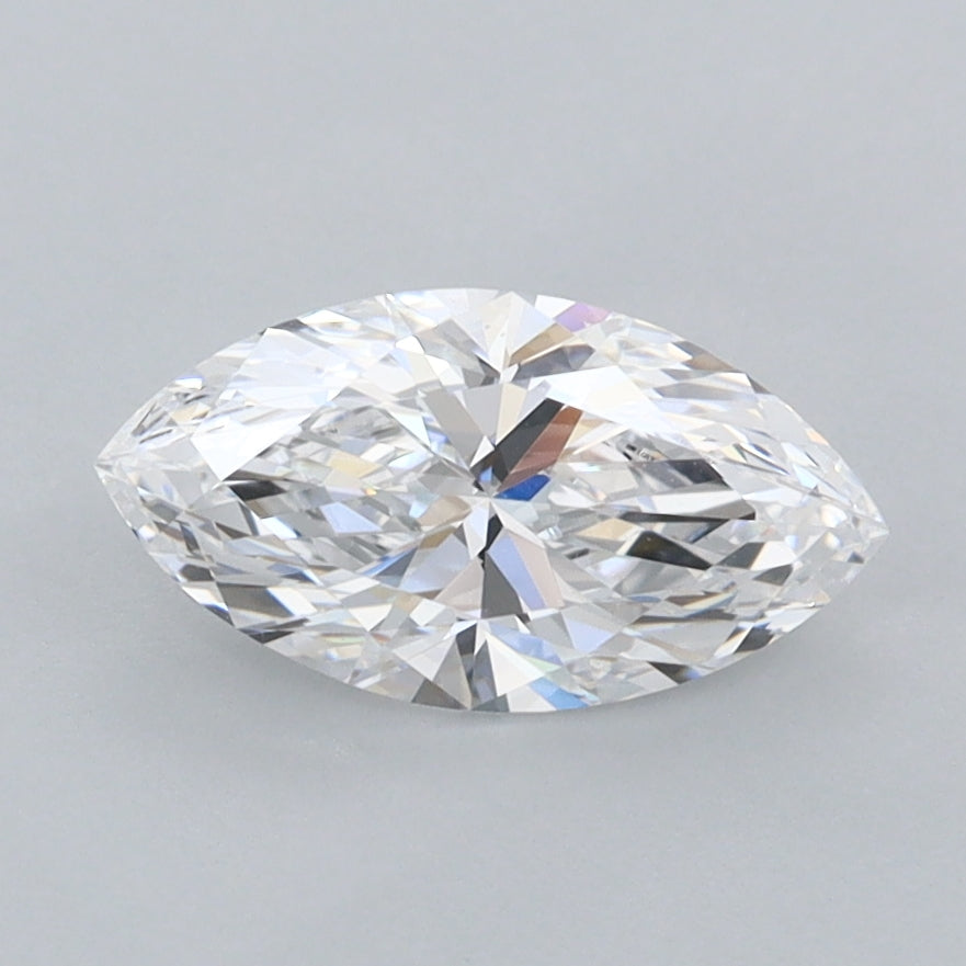 1.05 Carat Marquise Shaped, Ideal Cut, D Color, FL Clarity, IGI Certified Lab Grown Diamond
