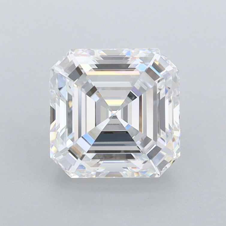 1.29 Carat Asscher Shaped, Ideal Cut, D Color, FL Clarity, IGI Certified Lab Grown Diamond
