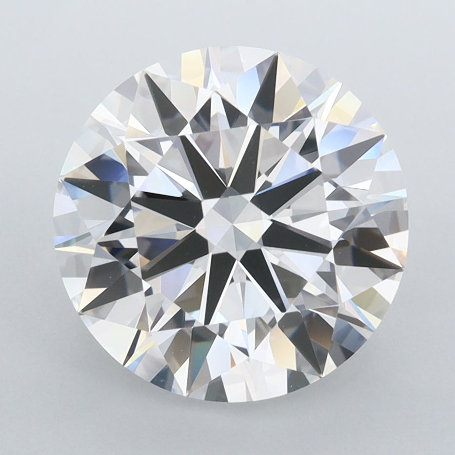 3.97 Carat Round Shaped, Ideal Cut, D Color, FL Clarity, IGI Certified Lab Grown Diamond