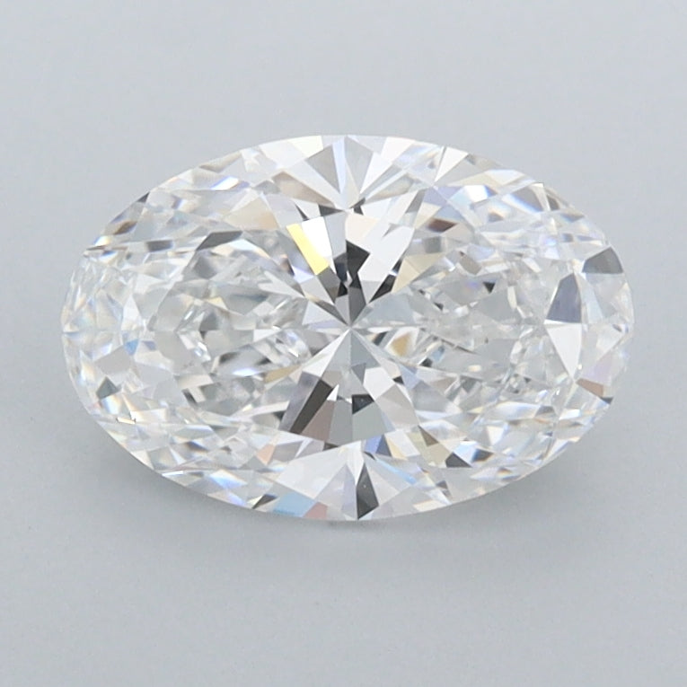 1.13 Carat Oval Shaped, Ideal Cut, D Color, FL Clarity, IGI Certified Lab Grown Diamond