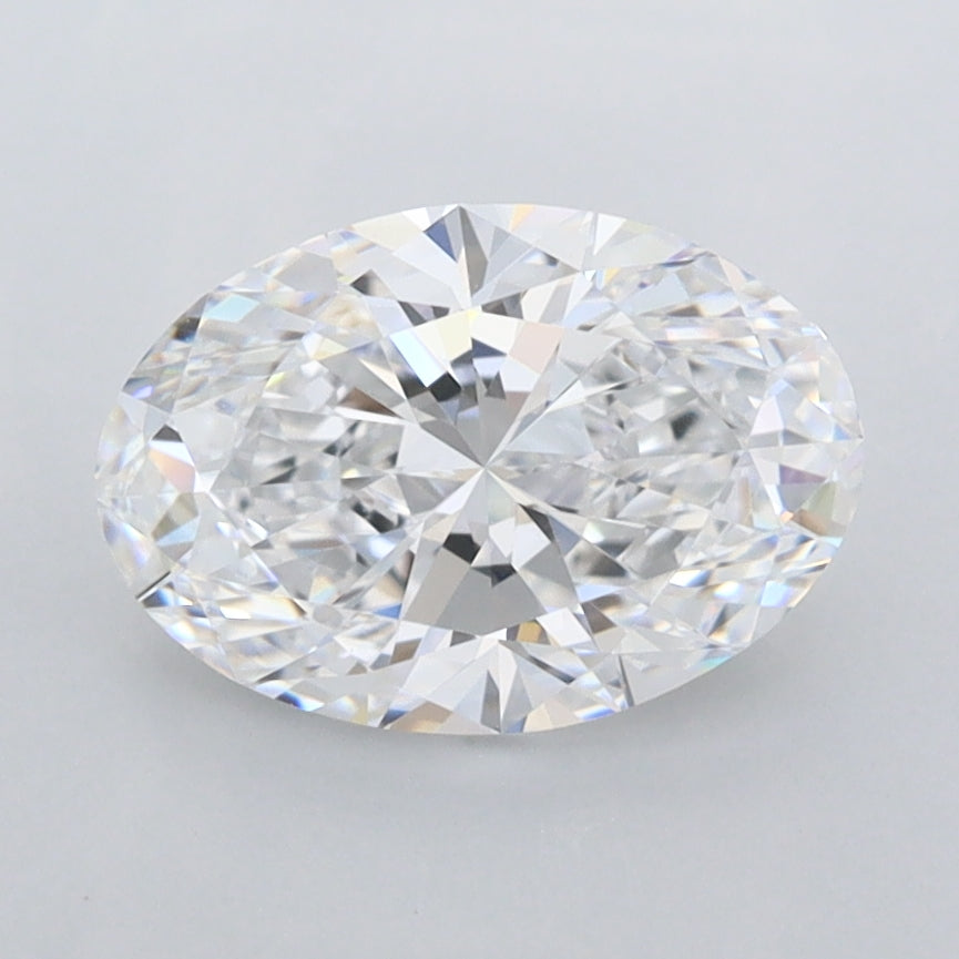 1.56 Carat Oval Shaped, Ideal Cut, D Color, FL Clarity, IGI Certified Lab Grown Diamond