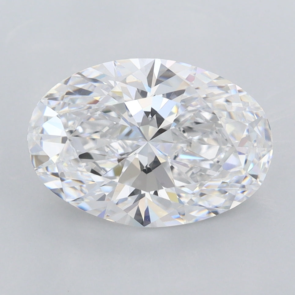 2.36 Carat Oval Shaped, Ideal Cut, D Color, FL Clarity, IGI Certified Lab Grown Diamond