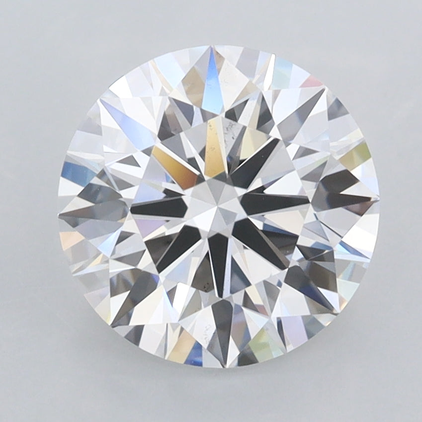 2.51 Carat Round Shaped, Ideal Cut, D Color, FL Clarity, IGI Certified Lab Grown Diamond