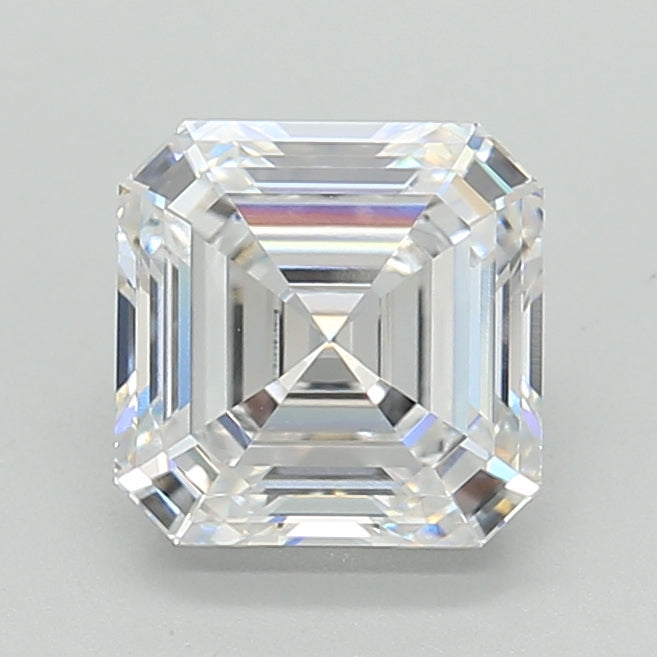 2.20 Carat Asscher Shaped, Ideal Cut, D Color, VVS1 Clarity, IGI Certified Lab Grown Diamond