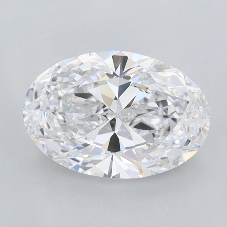 1.16 Carat Oval Shaped, Ideal Cut, D Color, FL Clarity, IGI Certified Lab Grown Diamond