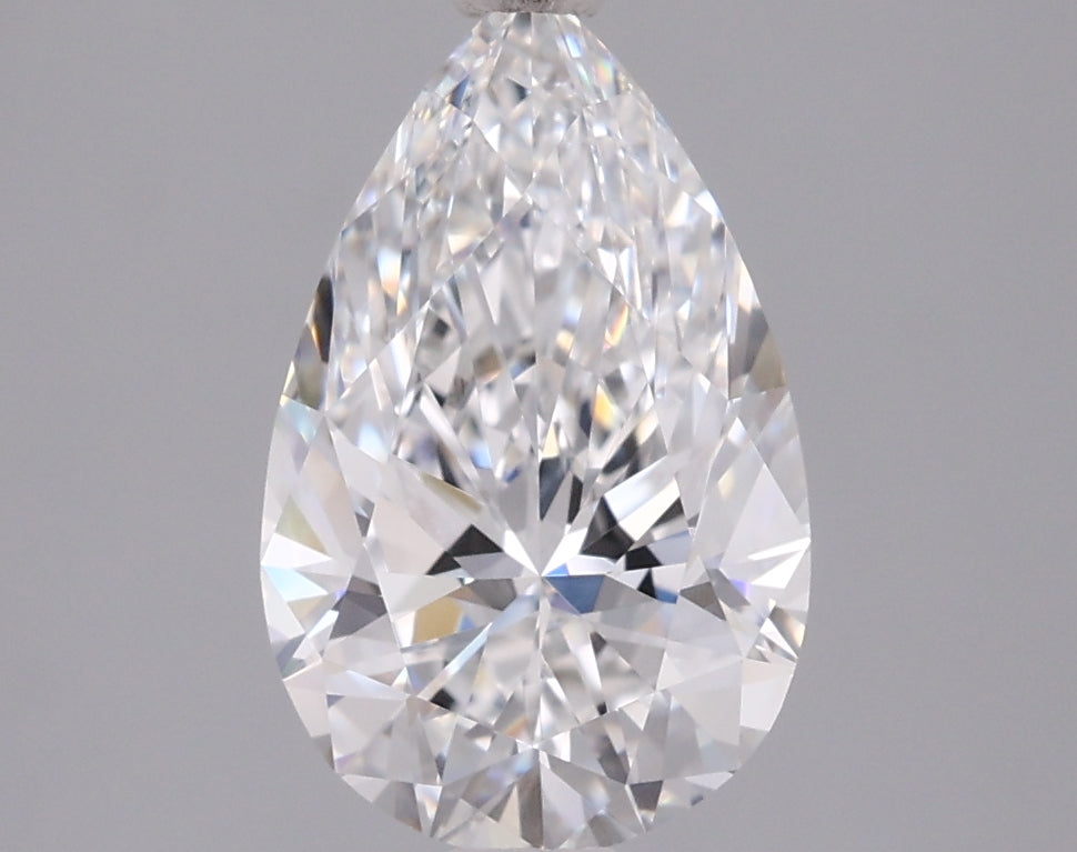 1.75 Carat Pear Shaped, Ideal Cut, D Color, VVS1 Clarity, IGI Certified Lab Grown Diamond