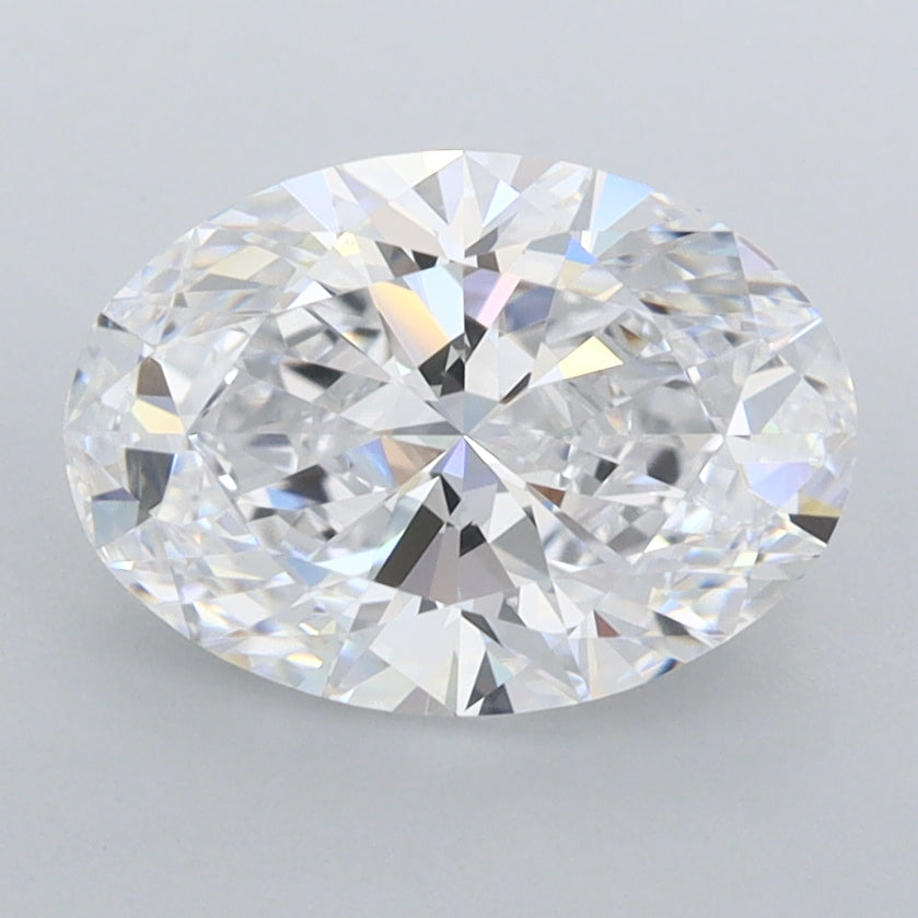 2.13 Carat Oval Shaped, Ideal Cut, D Color, FL Clarity, IGI Certified Lab Grown Diamond