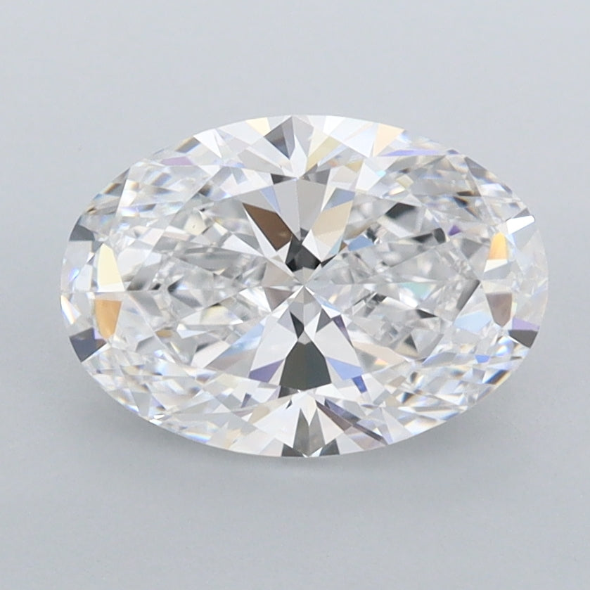 1.79 Carat Oval Shaped, Ideal Cut, D Color, FL Clarity, IGI Certified Lab Grown Diamond