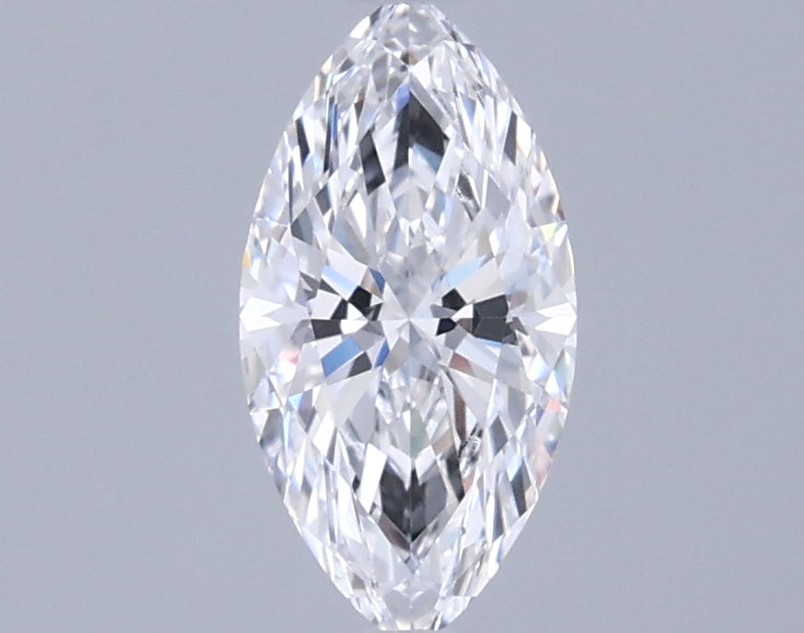 0.72 Carat Marquise Shaped, Ideal Cut, D Color, VVS2 Clarity, IGI Certified Lab Grown Diamond