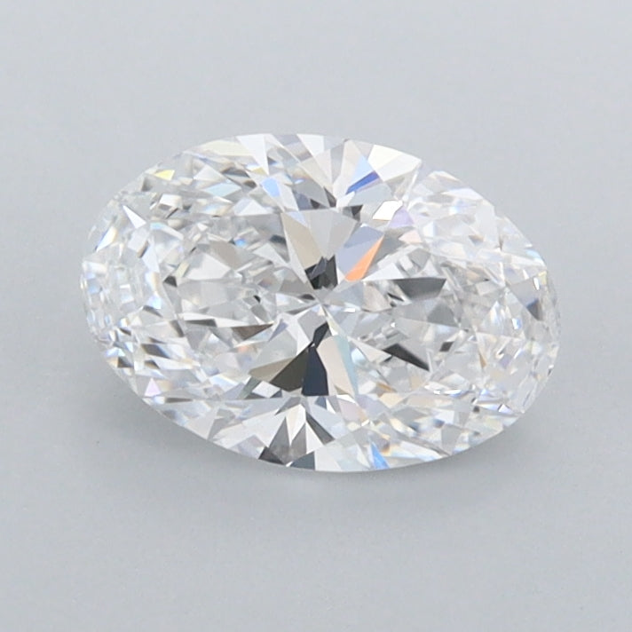 0.83 Carat Oval Shaped, Ideal Cut, D Color, FL Clarity, IGI Certified Lab Grown Diamond