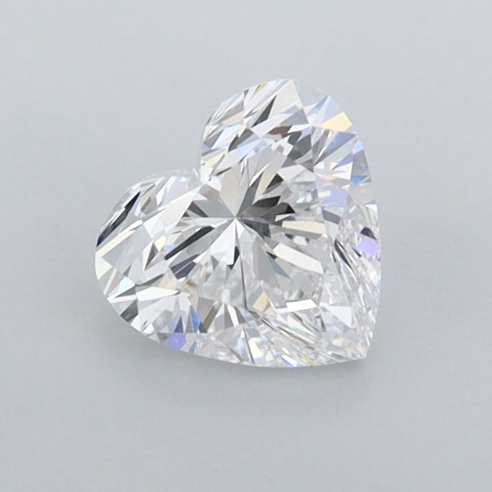 0.74 Carat Heart Shaped, Ideal Cut, D Color, FL Clarity, IGI Certified Lab Grown Diamond
