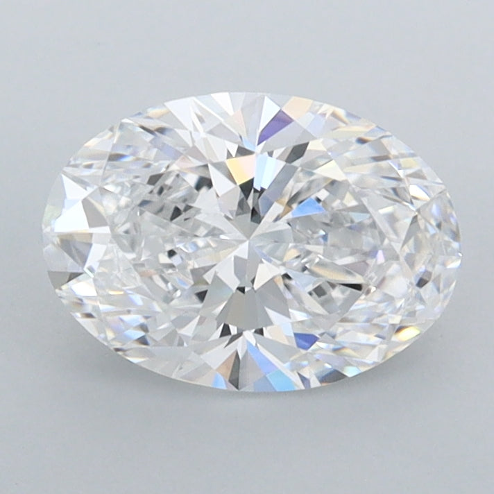 1.26 Carat Oval Shaped, Ideal Cut, D Color, FL Clarity, IGI Certified Lab Grown Diamond