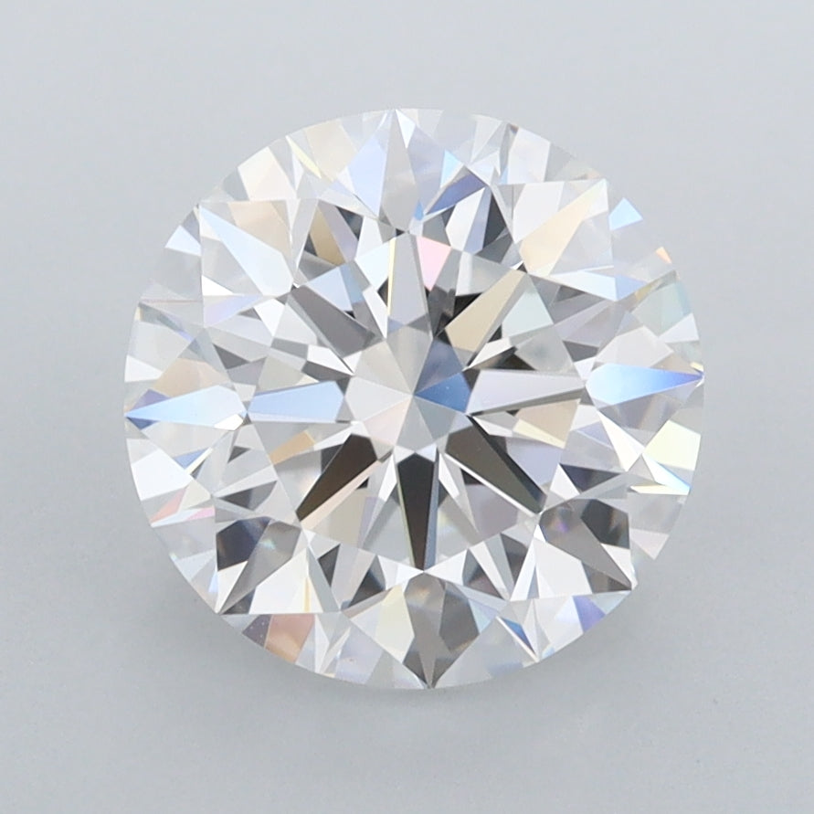 2.76 Carat Round Shaped, Ideal Cut, D Color, FL Clarity, IGI Certified Lab Grown Diamond