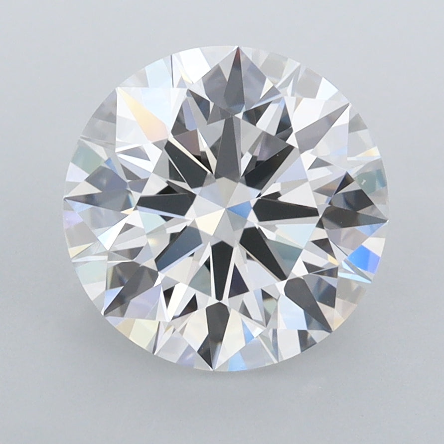 2.90 Carat Round Shaped, Ideal Cut, D Color, FL Clarity, IGI Certified Lab Grown Diamond