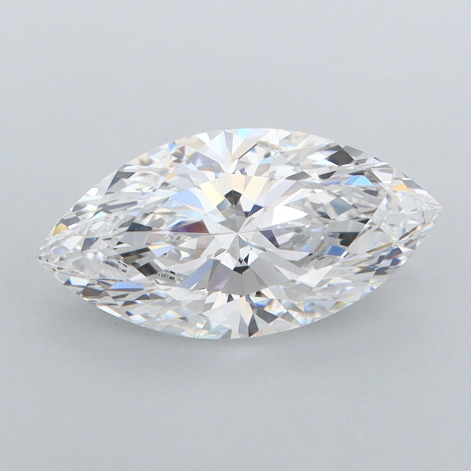 1.52 Carat Marquise Shaped, Ideal Cut, E Color, FL Clarity, IGI Certified Lab Grown Diamond