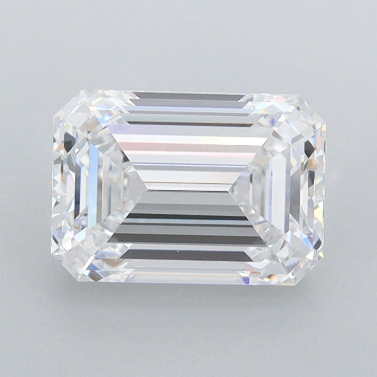 1.51 Carat Emerald Shaped, Ideal Cut, D Color, FL Clarity, IGI Certified Lab Grown Diamond