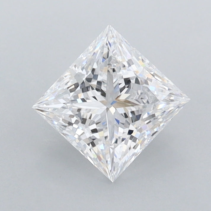 0.88 Carat Princess Shaped, Excellent Cut, D Color, FL Clarity, IGI Certified Lab Grown Diamond