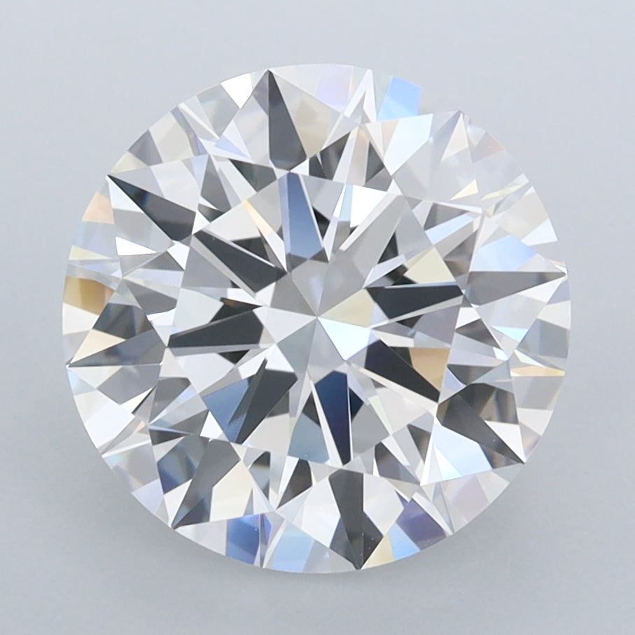 3.90 Carat Round Shaped, Ideal Cut, D Color, FL Clarity, IGI Certified Lab Grown Diamond