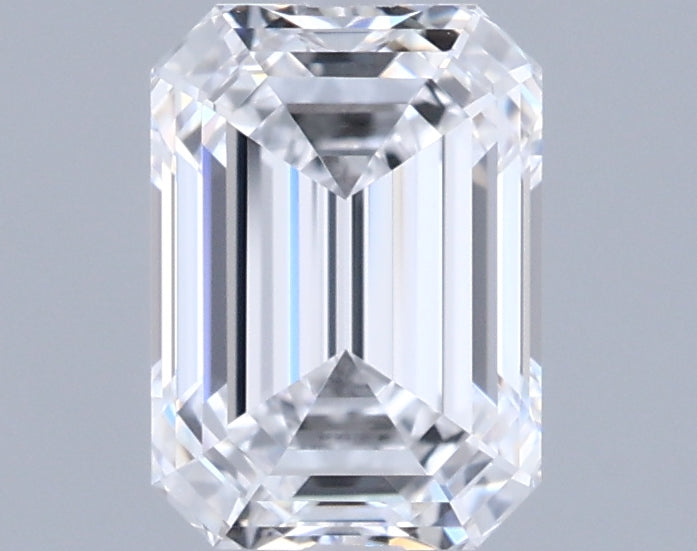 0.97 Carat Emerald Shaped, Ideal Cut, D Color, VS1 Clarity, IGI Certified Lab Grown Diamond