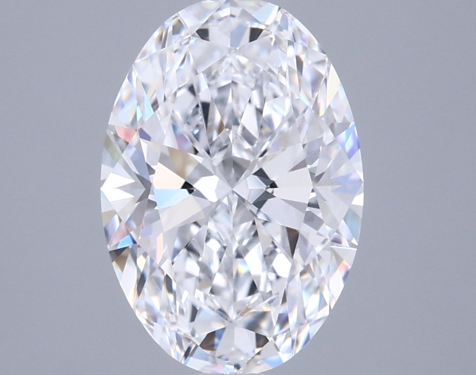 2.07 Carat Oval Shaped, Ideal Cut, D Color, IF Clarity, IGI Certified Lab Grown Diamond