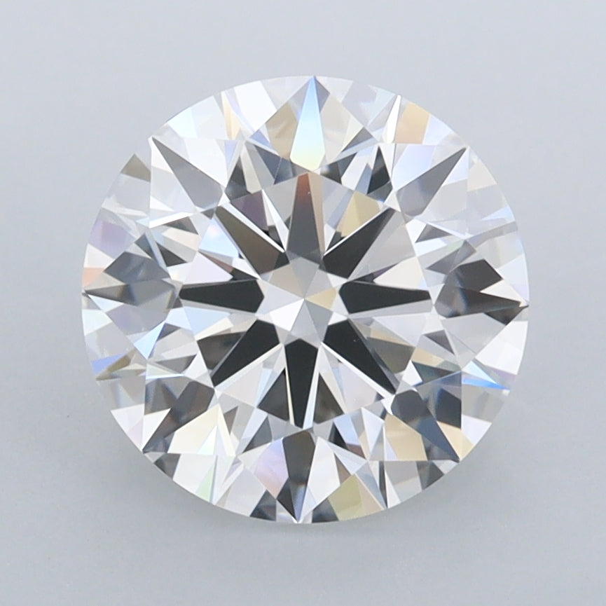2.68 Carat Round Shaped, Ideal Cut, D Color, FL Clarity, IGI Certified Lab Grown Diamond