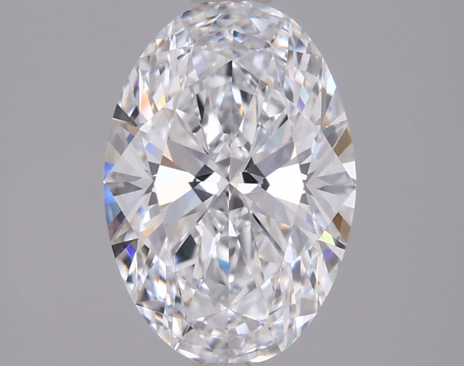 1.52 Carat Oval Shaped, Ideal Cut, D Color, VVS1 Clarity, IGI Certified Lab Grown Diamond