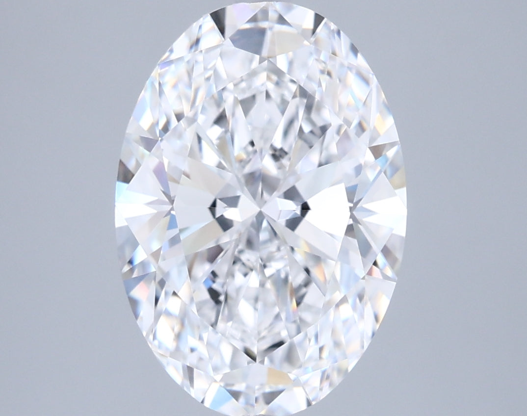 3.18 Carat Oval Shaped, Ideal Cut, D Color, FL Clarity, IGI Certified Lab Grown Diamond