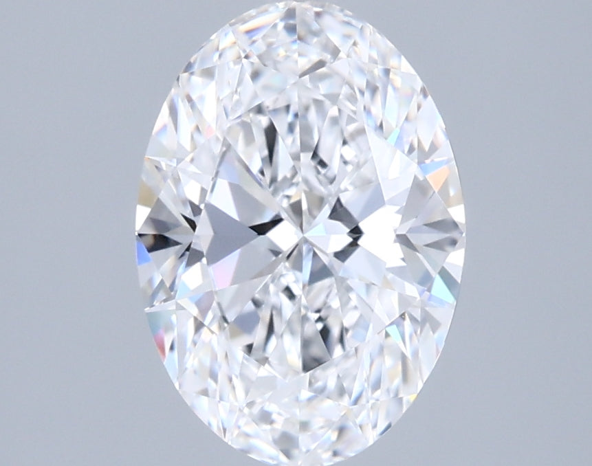 1.72 Carat Oval Shaped, Ideal Cut, D Color, FL Clarity, IGI Certified Lab Grown Diamond