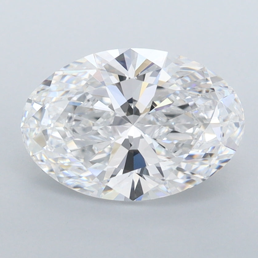 1.89 Carat Oval Shaped, Ideal Cut, D Color, FL Clarity, IGI Certified Lab Grown Diamond