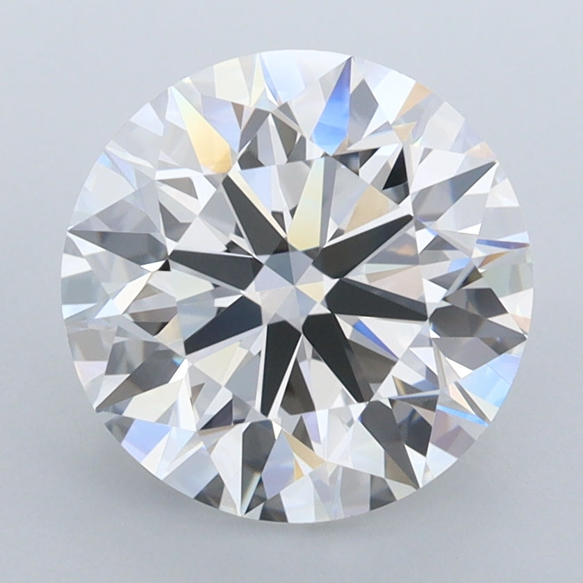 3.32 Carat Round Shaped, Ideal Cut, D Color, IF Clarity, IGI Certified Lab Grown Diamond