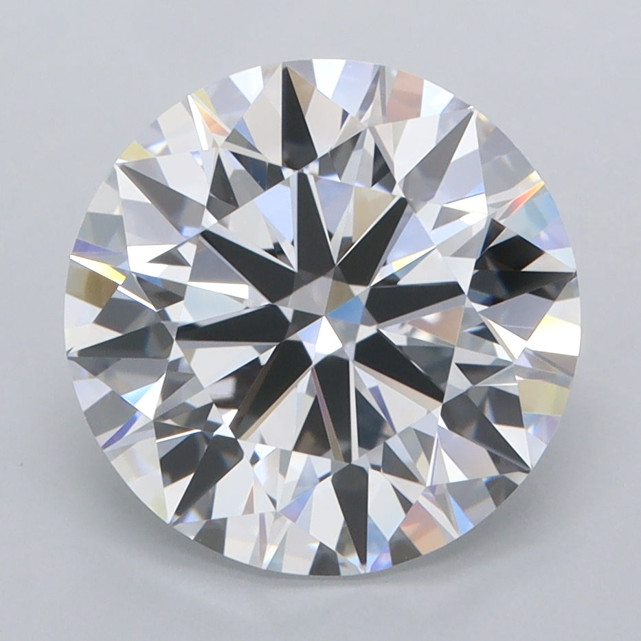 3.87 Carat Round Shaped, Ideal Cut, D Color, FL Clarity, IGI Certified Lab Grown Diamond