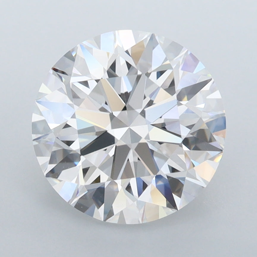 2.96 Carat Round Shaped, Ideal Cut, D Color, FL Clarity, IGI Certified Lab Grown Diamond
