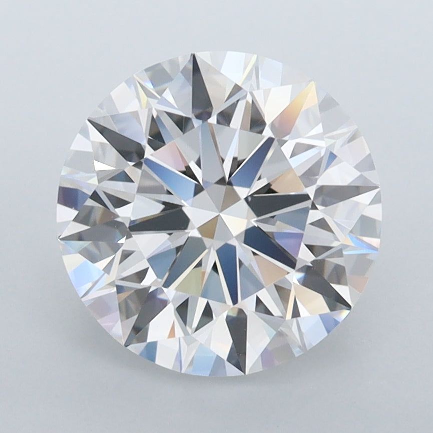 2.90 Carat Round Shaped, Ideal Cut, D Color, FL Clarity, IGI Certified Lab Grown Diamond