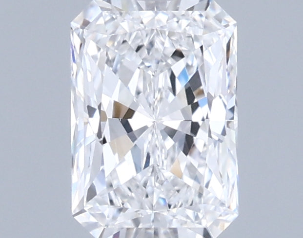 0.97 Carat Radiant Shaped, Ideal Cut, D Color, VVS2 Clarity, IGI Certified Lab Grown Diamond