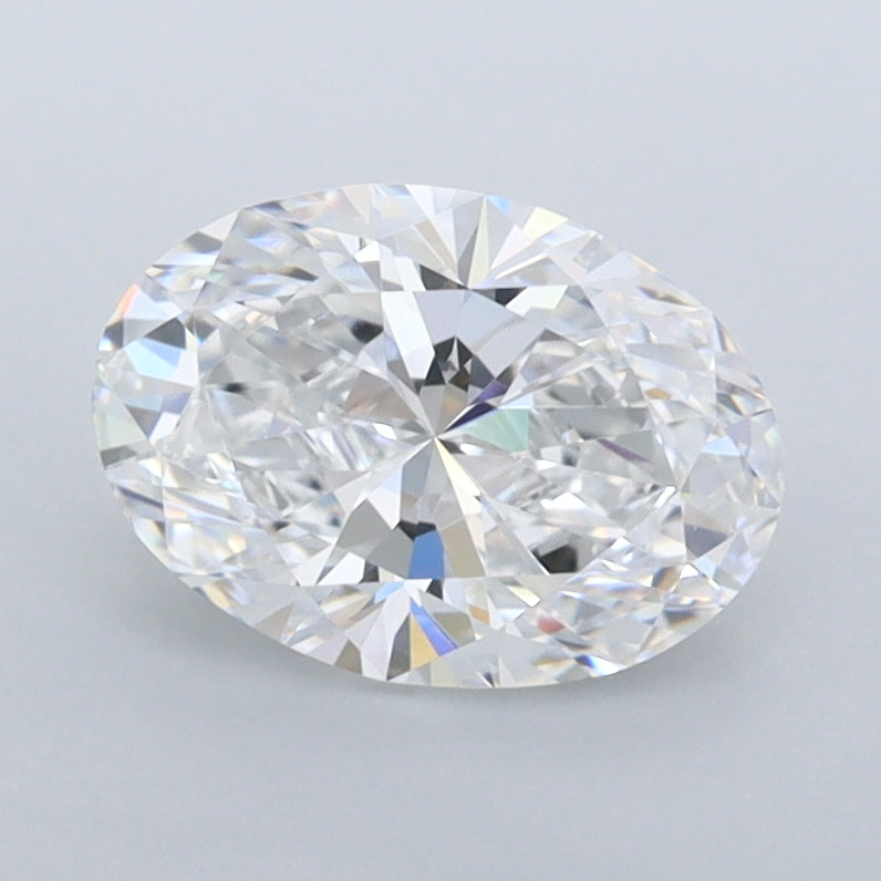 1.37 Carat Oval Shaped, Ideal Cut, D Color, VVS1 Clarity, IGI Certified Lab Grown Diamond