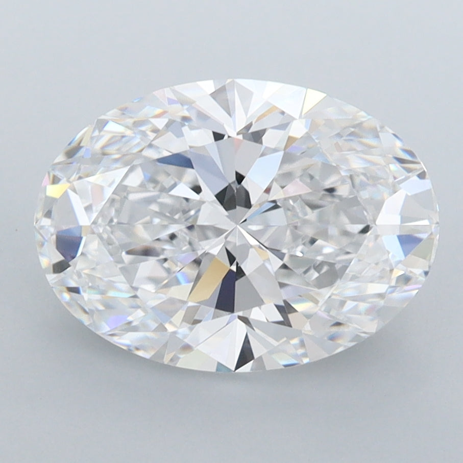 2.90 Carat Oval Shaped, Ideal Cut, D Color, FL Clarity, IGI Certified Lab Grown Diamond