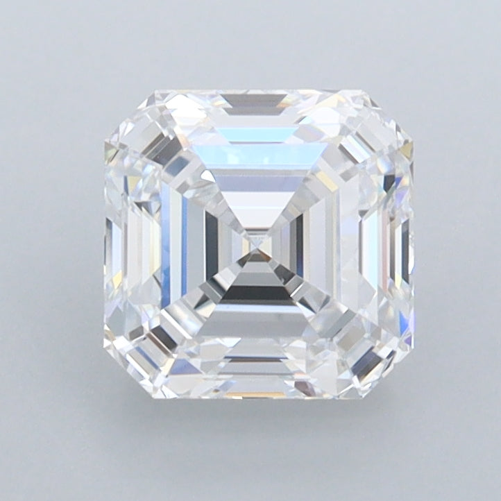 1.42 Carat Asscher Shaped, Ideal Cut, D Color, FL Clarity, IGI Certified Lab Grown Diamond