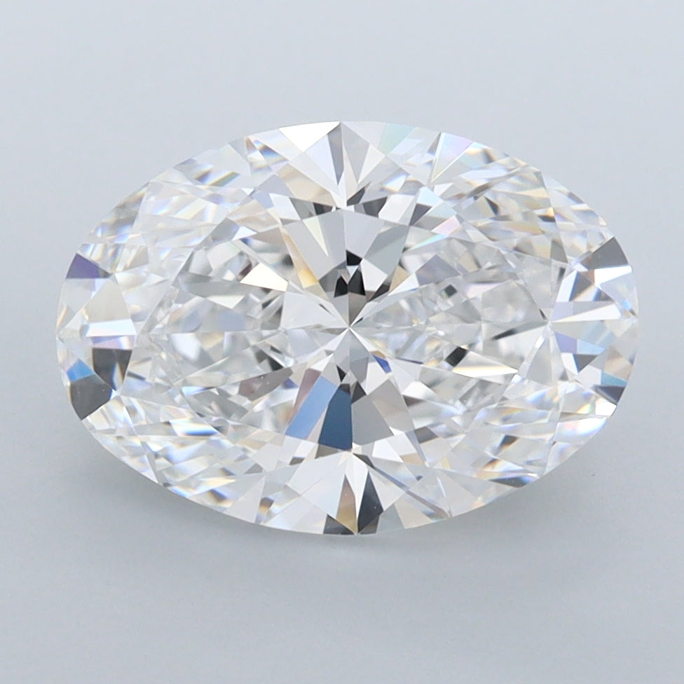 3.18 Carat Oval Shaped, Ideal Cut, D Color, FL Clarity, IGI Certified Lab Grown Diamond