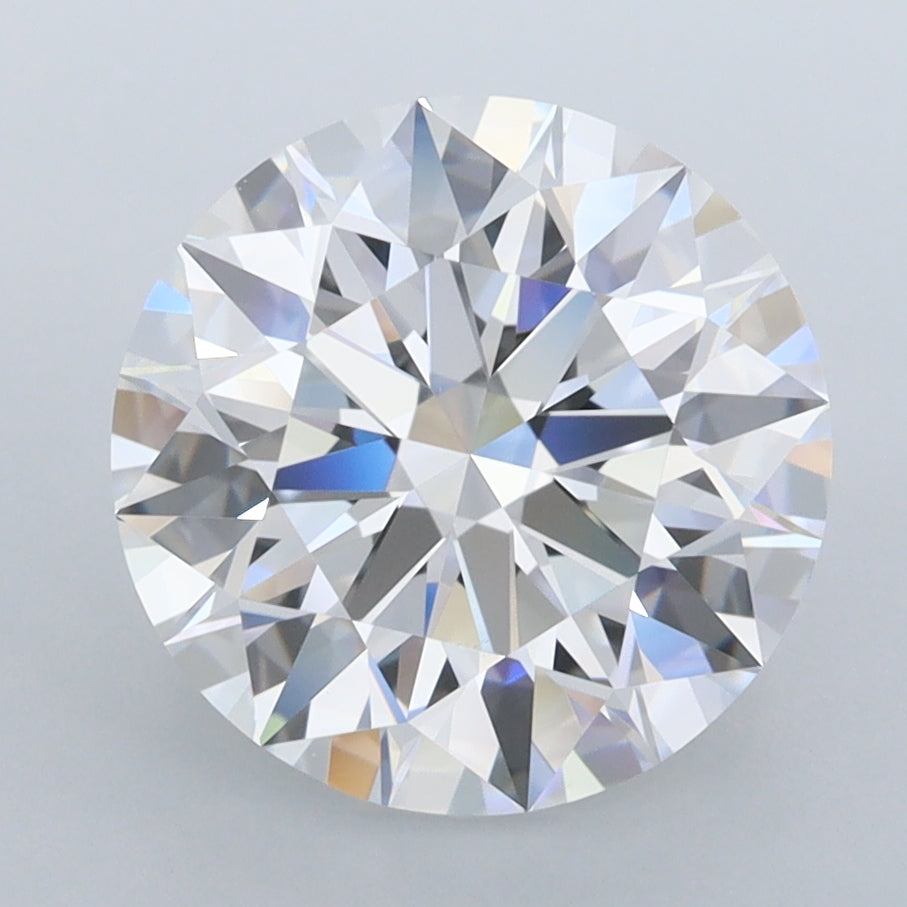 3.93 Carat Round Shaped, Ideal Cut, D Color, FL Clarity, IGI Certified Lab Grown Diamond