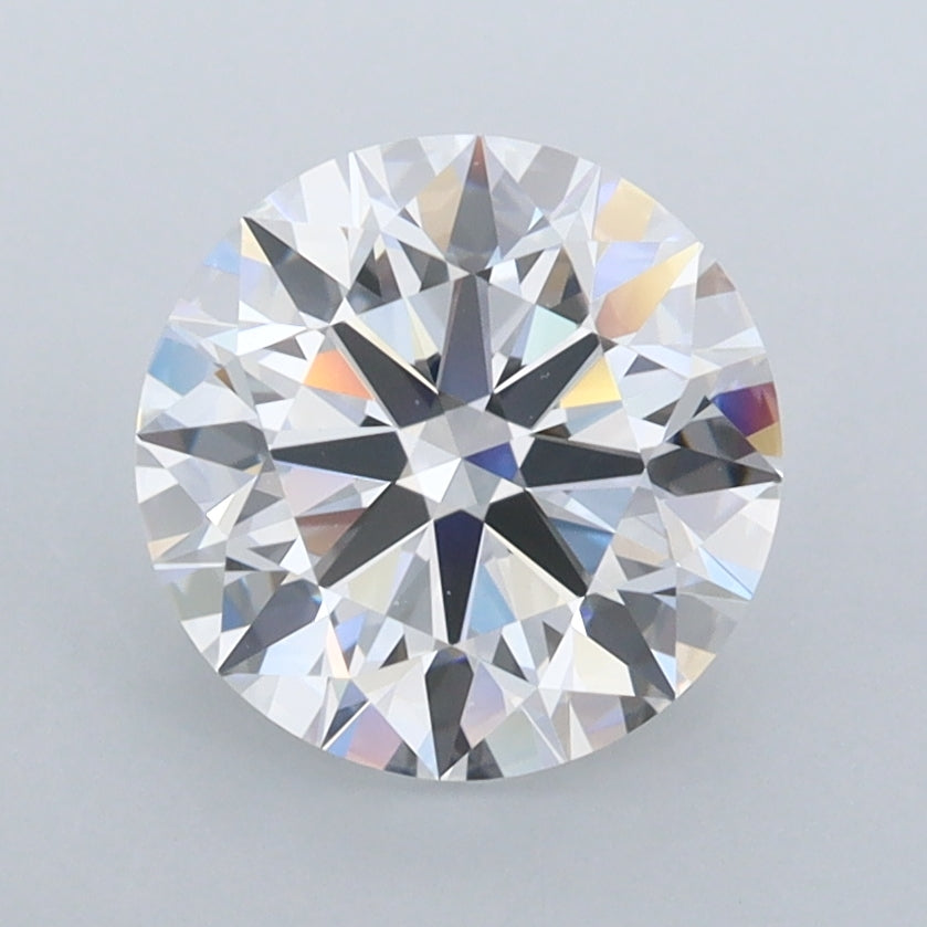 2.11 Carat Round Shaped, Ideal Cut, D Color, FL Clarity, IGI Certified Lab Grown Diamond
