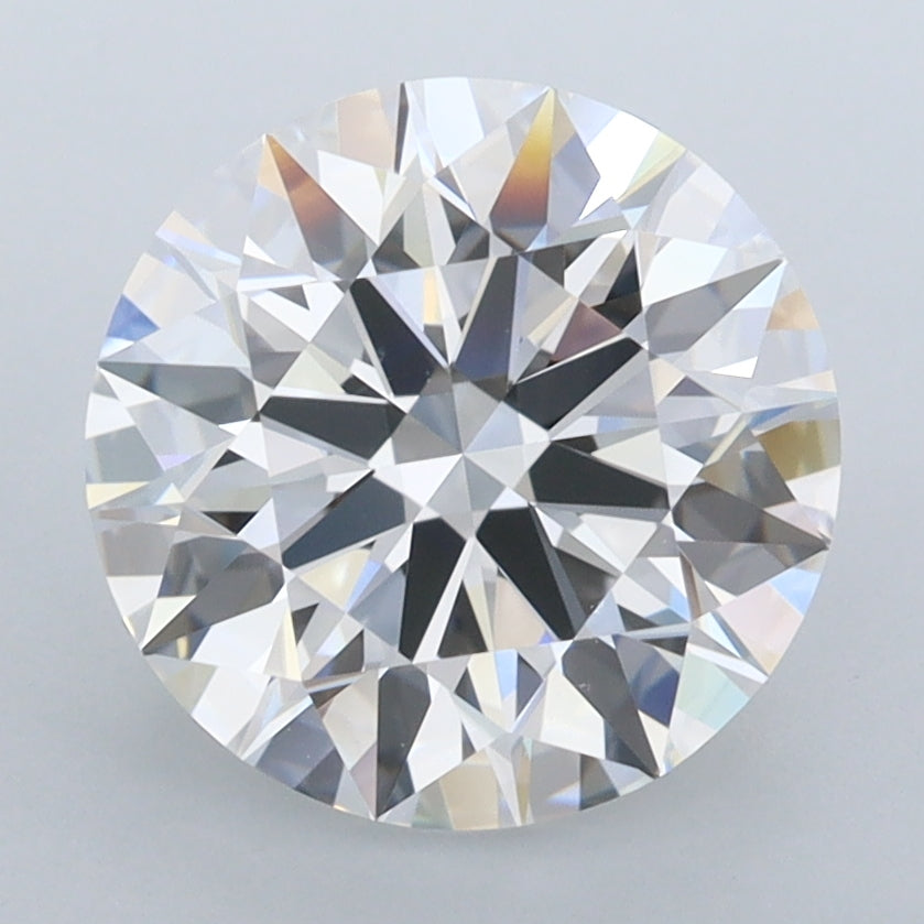 3.31 Carat Round Shaped, Ideal Cut, D Color, FL Clarity, IGI Certified Lab Grown Diamond