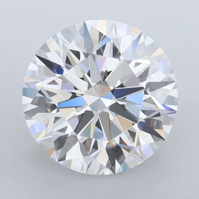 3.00 Carat Round Shaped, Ideal Cut, D Color, FL Clarity, IGI Certified Lab Grown Diamond