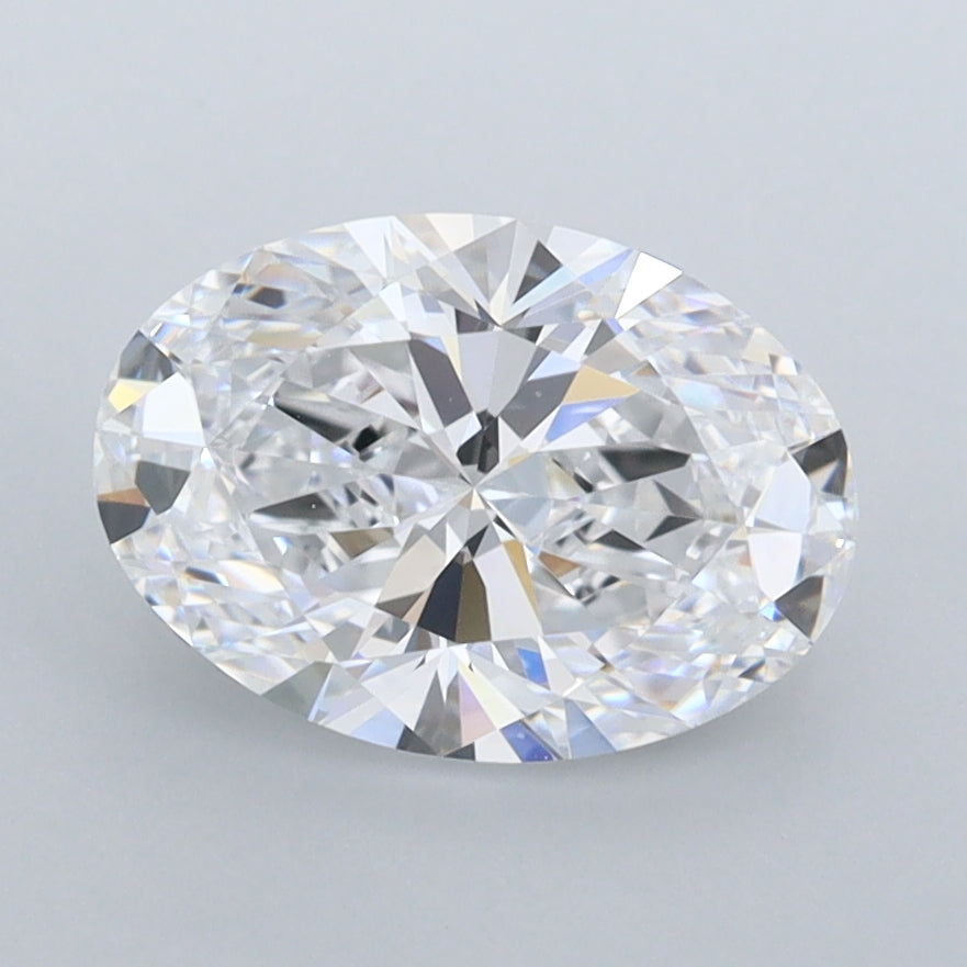 1.87 Carat Oval Shaped, Ideal Cut, D Color, FL Clarity, IGI Certified Lab Grown Diamond