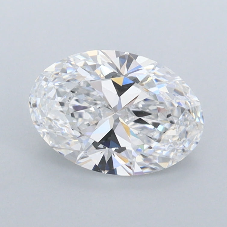 1.00 Carat Oval Shaped, Ideal Cut, D Color, FL Clarity, IGI Certified Lab Grown Diamond