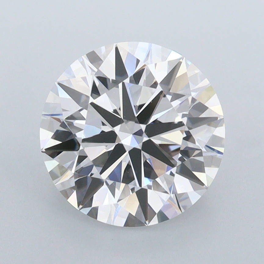2.25 Carat Round Shaped, Ideal Cut, D Color, IF Clarity, IGI Certified Lab Grown Diamond