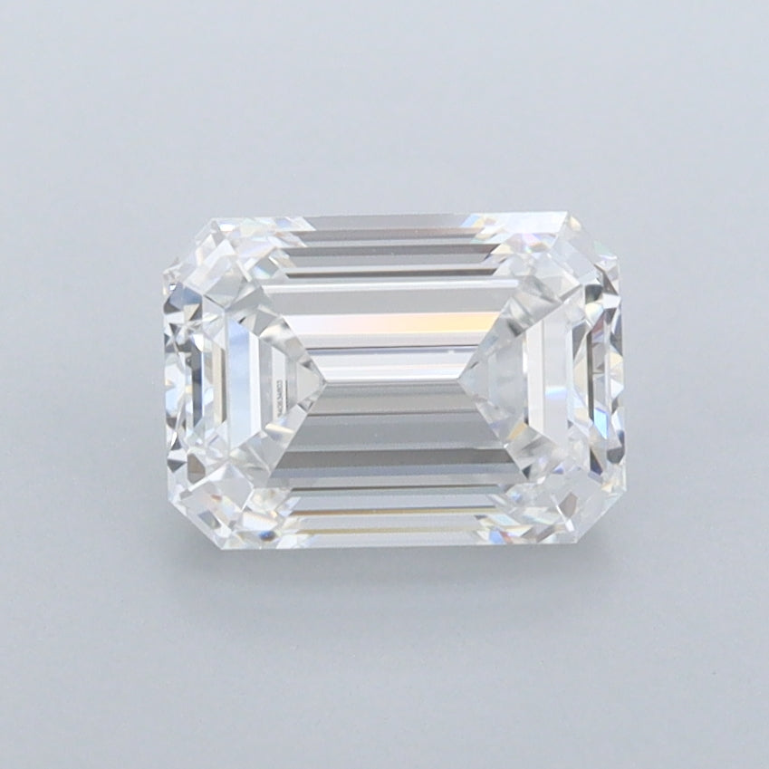 1.24 Carat Emerald Shaped, Ideal Cut, D Color, FL Clarity, IGI Certified Lab Grown Diamond
