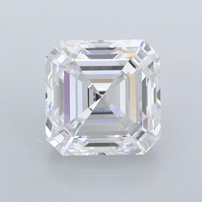 1.07 Carat Asscher Shaped, Excellent Cut, D Color, FL Clarity, IGI Certified Lab Grown Diamond